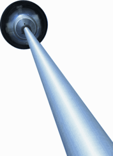 Lichtmast zonder armatuur 5meter aluminium (Sapa)